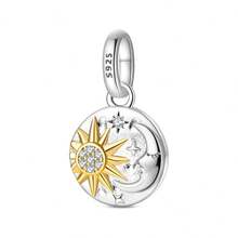 925 Sterling Silver Lion Charm Pendant, Rose Charm Pendant, Hope Swallow Charm Pendant, Star Moon Charm Pendant, Angel Charm Pendant, Heart Charm Pendant, Magic Surprise Box Charm. Suitable For Genuine Snake Chain Bracelets, Necklaces, Bangles, Beaded Chains, DIY Jewelry Crafting, And Luxurious Best Friend Gifts. - Multicolor - View 19