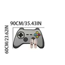 1 pieza Alfombra decorativa de consola de juegos de dibujos animados gris, alfombra decorativa, decoración de dormitorio, alfombra pequeña, alfombra, decoración del hogar, alfombra de sala de estar, alfombra pequeña de sala de estar, alfombra de dormitorio, decoración del hogar de sala de estar, alfombra para exteriores, alfombra lavable - Multicolor - Ver 16