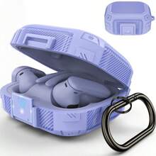 Carbon Fiber Pattern TPU Shockproof Protective Case With Safety Lock For Powerbeats Pro 2 Wireless Earphones - Multicolor - View 10