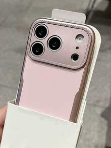奢華霧面純色保護手機殼，適用於 iPhone 17 Pro Max 17 Pro 16 15 14 13 Pro Max Plus，防震軟背蓋 - 粉色 - 查看 3