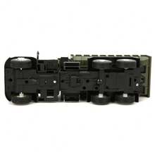 1:43 Niño Niño Tire hacia atrás Coche de juguete Modelo de vehículo de alta simulación con camión con sonido ligero - Verde militar - Ver 11