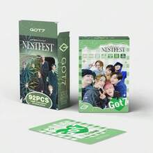 92张GOT7 NESTFEST照片卡、贴纸、LOMO卡、3英寸收藏卡、礼品套装 - 包括照片卡、贴纸、LOMO卡、双面迷你卡、盒装收藏卡、照片卡/书签、LOMO卡贴纸套装 - 粉丝必备收藏品 - 彩色 - 查看 4