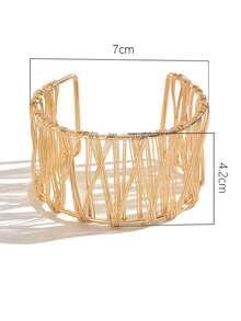 奢华夸张镂空手镯，女士款 - 幾何 - 查看 5