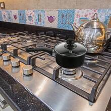 16pcs Cookware Set Pan Pot Non Stick Saucepans Frying Pan Cookware Set Glass Lid - Black - View 9