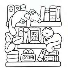 1 Piece CHILL CORNERS Adult & Kids Coloring Book, Bold Simple Designs, Relaxing Coloring Book, Christmas, Halloween, Birthday Gift, Children's Day, Back To School Supplies - Coloring Book - View 10