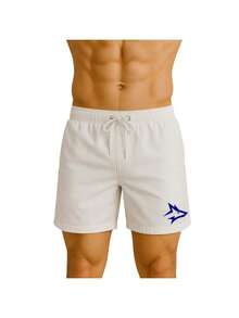 Kit Of 3 Men's Shorts With Geometric Print, Alpha Wolf, Alpha Co Premium Tactel Fabric - Black/Blue/White - View 2