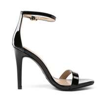 Women Elegant High Heel Sandals Open Toe Ankle Strap High Stiletto Pump Sandals For Party, For Prom, Party, Wedding - 黑色 - 查看 5