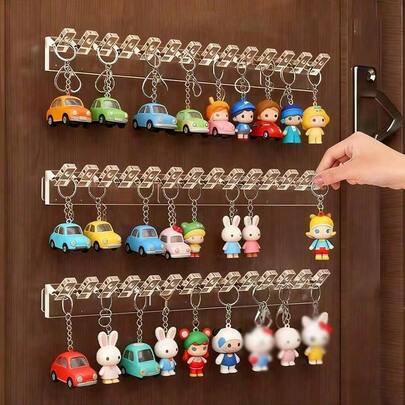 3pcs Wall-Mounted Figurine Display Shelf - Cute & Collectible Organizer With Multi-Tier Shelves, Space-Saving Vertical Storage Rack For ' Rooms, Hobbyist Collections, Install (Compatible With Statues, Action Figures)3pcs Wall-Mounted Figurine Display Shelf - Cute & Collectible Organizer With Multi-Tier Shelves, Space-Saving Vertical Storage Rack For ' Rooms, Hobbyist Collections, Install (Compatible With Statues, Action Figures)