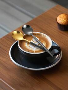 2/4/6/12/24pcs Stainless Steel Coffee/Dessert Spoon Sets, Suitable For Afternoon Tea At Home, School Supplies - Silver - View 4