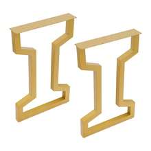 RainWeel 2 PCS Table Legs, 2 PCS Table Frame, 17.7*3.54*29.72in Table Leg For Coffee Table, Dining Table, Office Desk (Black / Gold / White) - Gold - View 5