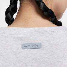 Nike Women's AS W NSW PHNX FLC OS LOGO CREW Knit Sweatshirt FN3655-051 - Grey - View 4