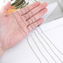 2m 1-3mm Flat O-Shape Stainless Steel Gold Chain, Bulk Cable For DIY Jewelry Making Craft Supplies - Chain - View 6