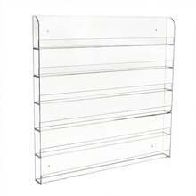 SHIOUCY Clear Nail Polish Storage Rack, 6-Tier Nail Polish Display Rack, Acrylic Wall Mounted Nail Polish Display Rack - 無色 - 查看 5