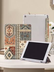 Bichimiya Pattern Protective Case Compatible With Air 4/5 10.9 Inch, 7/8/9th 10.2 Inch, 10th Generation,With Built-In Pencil Slot,Supports Automatic Sleep/Wake Lid,Compatible With Samsung Tab S6 10.4 Inch, Tab A9 11 Inch, Kindle Paperwhite 12th Gen 2024,Ins Glitter Style Case, Valentine's Day, New Year Gift - Multicolor - View 5