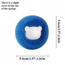 10个装可重复使用宠物毛发去除球 - 自动绒毛收集器，适用于衣物和洗衣机，蓝橙配色，猫毛和绒毛过滤器 | 洗衣机宠物毛发去除器 - 彩色 - 查看 2