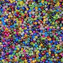 500颗彩色AB镀层扁平圆形亚克力珠，DIY首饰制作，工艺品材料，友谊礼物，家居装饰，小饰品 - diy - 查看 3