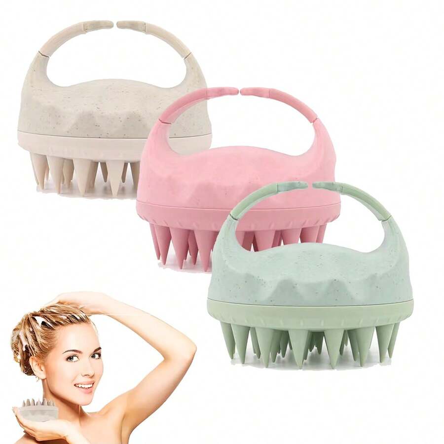 Scalp Massager, Shower Hair Brush, Thickened Anti-Drop Shower Massage Brush For Hair Washing And Care, - Multicolor - View 1
