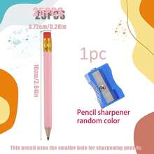 25pcs Pink Heart Mini Party Favour Pencils White Pencils Small White Pencils Games Bridal Shower Pencils Golf Pencils - A - View 5