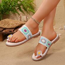 Women's Square Toe Flat Shoes With Multi-Strap Leather Design, Visually Slimming Feet, Combining Stylish Design And Comfort. Versatile: Can Be Paired With Sexy Or Retro Looks, Highly Practical. - Multicolor - View 2