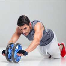 1pc Unisex Abdominal Wheel, Fitness Exercise Equipment Roller, Home Gym Abdominal Roller - Multicolor - View 6