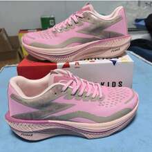 Chaussures de course décontractées édition limitée Année du Serpent, chaussures de sport de course professionnelles avec plaque de carbone amortissante pour hommes et femmes - Frêne rose - Voir 16