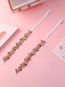 彩色花朵蕾丝文胸肩带 刺绣花朵内衣替换肩带 性感搭配文胸肩带 可暴露漏尿内裤肩带 连衣裙背心细肩带 隐形无痕文胸肩带 - 彩色 - 查看 9