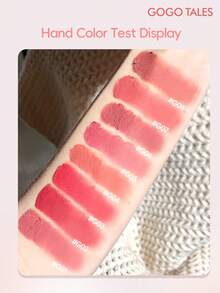 GOGO TALES 冰爽唇泥，哑光唇釉，柔滑水润，持久显色，不沾杯不晕染，柔雾腮红唇釉，适合所有肤色，学生适用，GOGOTALES - G01 Soooo Cute - 查看 7