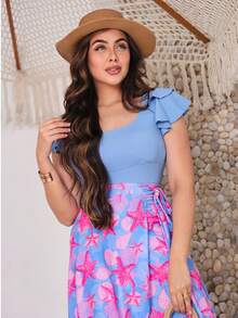Modest Women's Swimsuit, Modest Beachwear, Evangelical Style With Skirt - Màu xanh lam - Xem 9