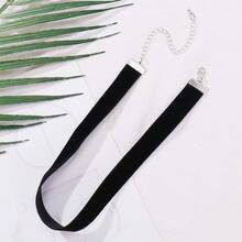 1.6cm 20pcs Wine  Chokers Vintage Necklace For Women With Extension (XL-1002-Black) - 1.6公分-20個-黑色 - 查看 7