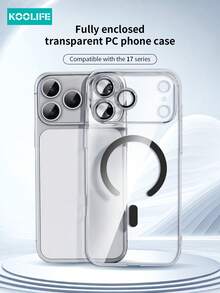 1 ốp lưng điện thoại từ tính Koolife tương thích với iPhone 17 Pro Max, hỗ trợ sạc từ tính, bảo vệ toàn diện, thiết kế siêu mỏng trong suốt, kèm miếng dán bảo vệ ống kính, tương thích với iPhone 17 Pro Max/ 17/ 17 Pro/ 17 Air - Màu đen với phụ kiện hình bướm - Xem 5