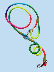 1pc Reflective Nylon Hands-Free Dog Leash, Suitable For Small, Medium And Large Dogs - Multicolor - View 6