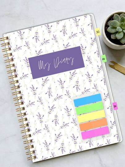 BUBU 1pc Minimalist Style Planner Notebook, 108 Pages Daily Planner, Suitable For School, Office, Home, Work & Life, Office Supplies Desktop Decor