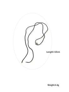 Dây chuyền choker hình nơ cầu kiểu Hàn Quốc mới năm 2026 dành cho nữ, thiết kế tối giản sang trọng. - hạt tròn - Xem 10