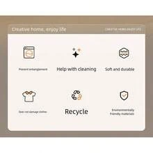 OBOVAY 可重复使用的防静电洗衣球，使衣物柔软蓬松，减少褶皱和静电，是洗衣机柔顺剂的替代品 - 多色-3pcs - 查看 7