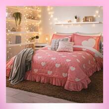 Set de Dormitorio: Colcha Estampada con Cortinas Largas BEAUTTY HOME - LOVELY - Ver 2