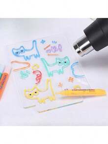 6pcs Set: Bubble Pen, Popcorn Pen, Stress Relief Fun Watercolor Pen, Art Bubble Brush, 3D Bubble Pen, DIY Greeting Card With 3D Magic Doodle, Watercolor Pen, Cotton Pen, Watercolor Pen. Children's DIY Bubble Effect. Office And Home Use. Back To School Season. Easter Gift. - Popcorn Pen - View 11