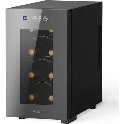 ワインセラー 8本収納 省エネ エコ 振動抑制 恒温保湿 安定性能 【PSE安全認証+3層紫外線UVカット強化グラス】 コンパクトモデル 日本チップ ワインクーラー 缶ビール 日本酒保存 温度設定 家庭業務用