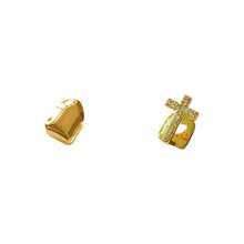 1 Set Fashion Zirconia Cross & Hollow Fang Tooth Grillz, Unisex Daily, Party, Festival Accessories - Multicolor - View 11