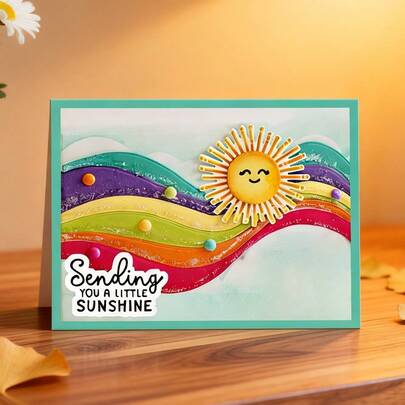 1 Piece Wave Scrapbooking Die - Ideal For Papercrafting, Card Making, Scrapbooking And DIY Album Decorating, The Die Features Durable Metal Construction!