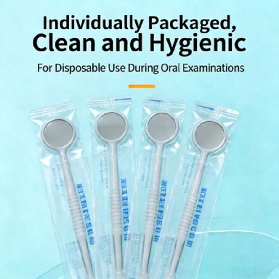 1个一次性口腔镜，卫生清洁 - 白色 - 查看 1