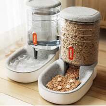 Automatic Pet Feeder For Dogs And Cats, Dog Bowls, Cat Bowls, Food Bowls, And Food Storage Containers. - 3.8L Gray - View 4