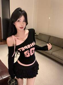 Women T-Shirts - màu đen - Xem 6