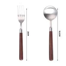 3件套重型大勺、小勺、叉子，高品质不锈钢餐具套装