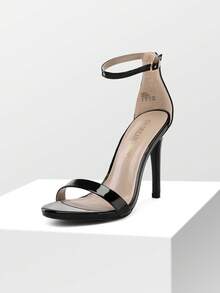 Women Elegant High Heel Sandals Open Toe Ankle Strap High Stiletto Pump Sandals For Party, For Prom, Party, Wedding - 黑色 - 查看 4