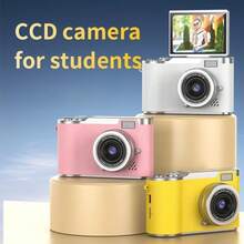 ¡Pantalla plegable para estudiantes! Cámara retro CCD + HD 720P/1080P, incluye tarjeta de 32G, lector de tarjetas, adaptador - Multicolor - Ver 9