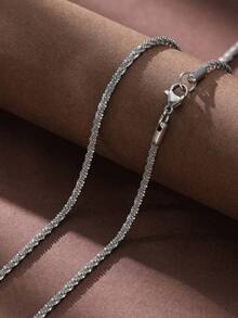 1pc Sparkling Men Women Minimalist Chain Sky Star Necklace 18 24 Inches Adjustable Length For Daily Wear Party Gift Fashion Jewelry BBIO - 彩色 - 查看 4