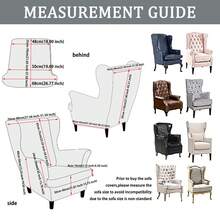 一套两件纯色玉米绒弹性全覆盖老虎图案长凳套 - 彩色 - 查看 5