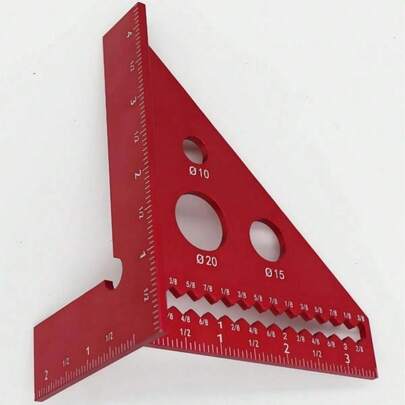 3D Marking Scale Multi-Functional Ruler, Woodworking Measuring Tool, Professional Carpentry Measuring Instrument, Precision Home Woodworking Tool, Anti-Wear & Clear Marking, Great For Desk Making & Wooden Furniture Repair