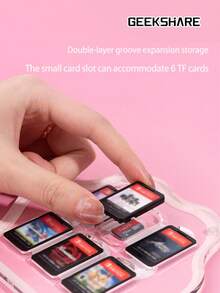 GeekShare 1pc Acrylic TF Card Case Compatible With Nintendo Switch 2/Switch 2017/OLED - Card Box - View 4