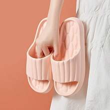 Women's EVA Slippers - Soft Non-Slip Indoor/Outdoor Shoes, Round Toe, Washable, All Season Design, Multi-Color, Indoor Outdoor Shoes, Durable Sole, Thick Sole, Soft, Non-Slip Bottom, Solid Color, Comfortable, Suitable For Home And Bathroom Use, All-Season Slip-On Slippers - Pink - View 4